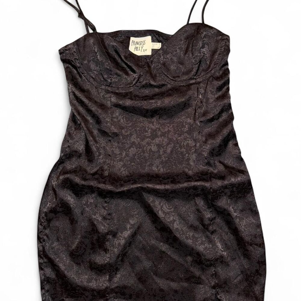 Princess-polly Women's Brown and Black Dress